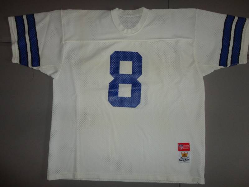 Vtg 90Er Macgregor Sand Stricken Dallas Cowboys Nfl #8 Troy Aikman Xl Bildschirm Jersey von Neatshirt