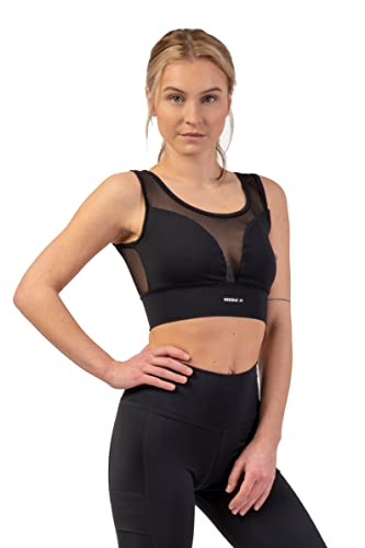 Nebbia Black Mesh Design Sports Breathe 412 Sports Top L von Nebbia