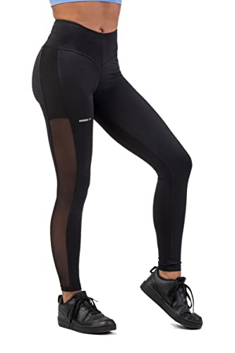 Nebbia Black Mesh Design Breathe 401 Leggings S von Nebbia