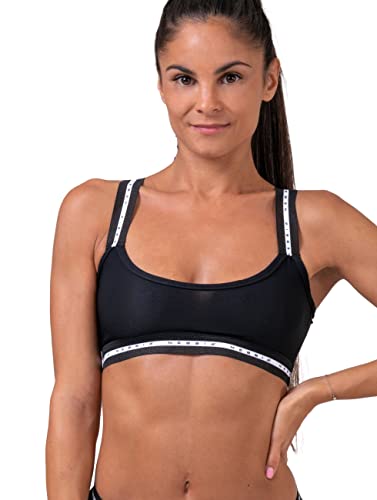 Nebbia BH Schwarz SCHWARZ, BH Damen Ohne Bügel, Bralette Bügelloser BH, Damen Kleidung, BH Ohne Bügel, Damen-BHS, Schlankstütz, Bequemer BH, Nahtloser BH, Größe - M von Nebbia