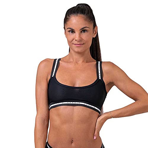 Nebbia BH Schwarz SCHWARZ, BH Damen Ohne Bügel, Bralette Bügelloser BH, Damen Kleidung, BH Ohne Bügel, Damen-BHS, Schlankstütz, Bequemer BH, Nahtloser BH, Größe - S von Nebbia