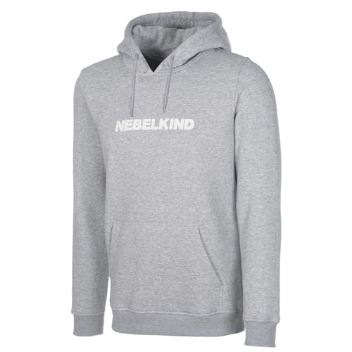 Nebelkind Hoodie Kaputzenpullover Herren Damen Unisex „no Design“ grau Pullover Kaputze Unisex Herrenpullover Damenpullover Kapuzen-Sweatshirt XL von Nebelkind