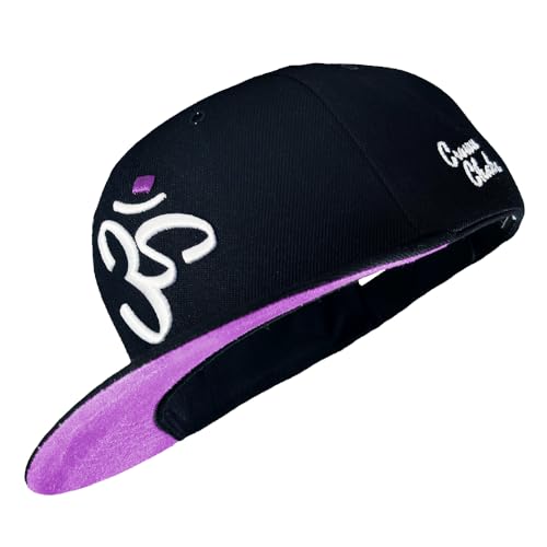 Nebelkind Snapback-Cap-Herren Damen Crown Chakra Lila-Lavendel, Einheitsgröße OneSize, Größenverstellbar, Unisex, hochwertige Basecap trendig, Streetwear Style, Baseball-Kappe, gerader Schirm, Retro von Nebelkind