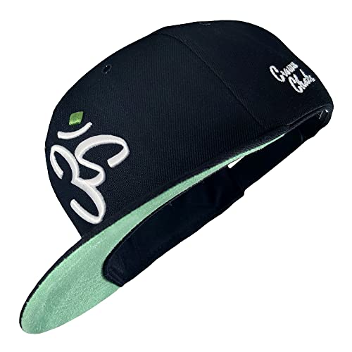 Nebelkind Snapback-Cap-Herren Damen Crown Chakra Mintgrün Grün, Einheitsgröße OneSize, Größenverstellbar, Unisex, hochwertige Basecap trendig, Streetwear Style, Baseball-Kappe, gerader Schirm, Retro von Nebelkind