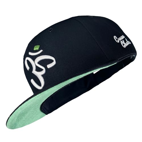 Nebelkind Snapback-Cap-Herren Damen Crown Chakra Mintgrün Grün, Einheitsgröße OneSize, Größenverstellbar, Unisex, hochwertige Basecap trendig, Streetwear Style, Baseball-Kappe, gerader Schirm, Retro von Nebelkind