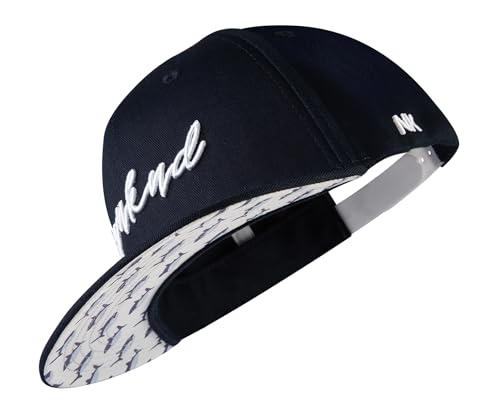 Nebelkind Snapback-Cap-Herren Damen Ozeankind Dunkelblau Kooperationskappe x Ozeankind Einheitsgröße OneSize Größenverstellbar Unisex Basecap trendig Streetwear Style Baseball-Kappe mit geradem Schirm von Nebelkind