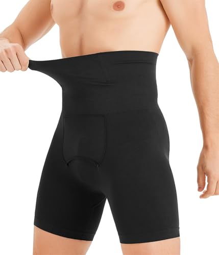 Nebility Shapewear Boxershorts Herren Bauchweg Unterhose Hohe Taille Kompressionsshorts Nahtlos Figurformende Retroshorts Bauchkontrolle Body Shaper Männer von Nebility