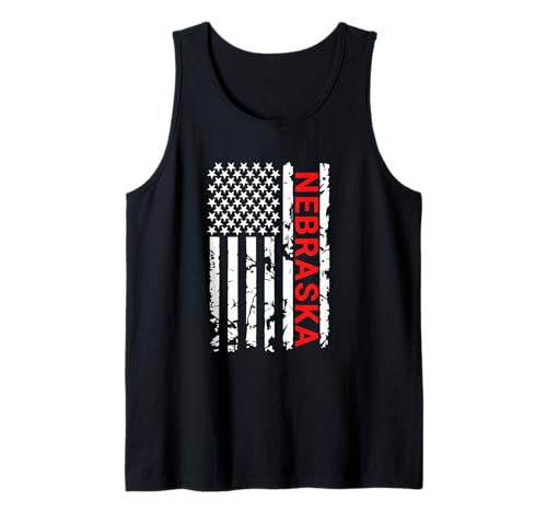 Nebraska Damen und Herren Tank Top Nebraska Damen und Herren Tank Top von Nebraska USA Flag