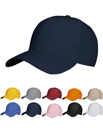 NebulaGlam Baseball Cap Unisex, Verstellbar Basecap, Baumwolle Sonnenmütze Baseball-Mütze Unisex, Baseballkappe für Herren und Damen für Sport Reisen Draußen (Navy blau) von NebulaGlam
