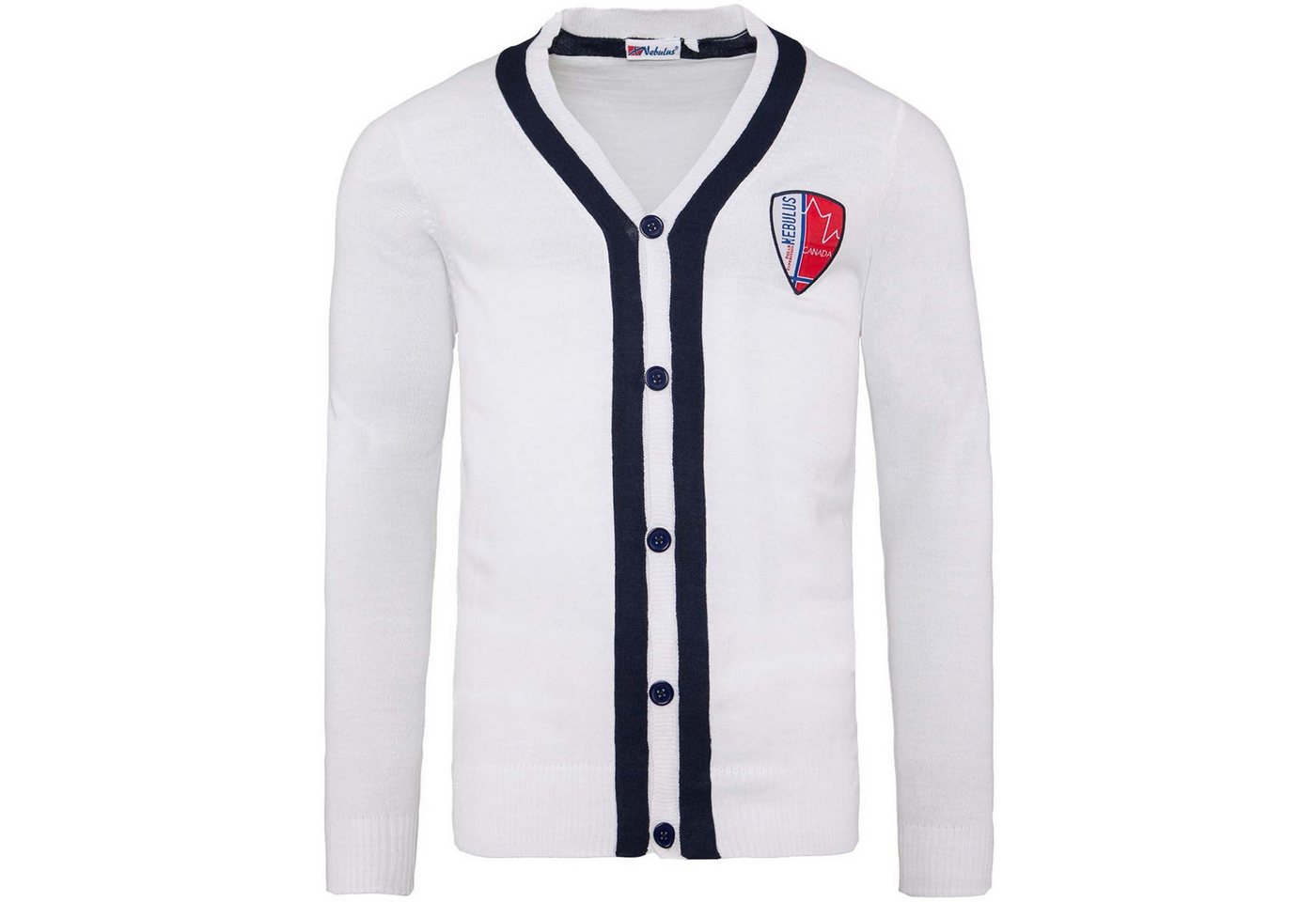 Nebulus Cardigan FARO, P738 - Herren, weiß, L von Nebulus