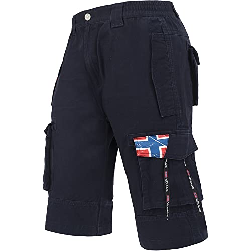 Nebulus Herren Cargo Short BOODY, Sommer Hose, Herren mit 6 Taschen, Navy - L von Nebulus