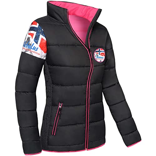 Nebulus Damen Jacke BRAXTON, warme Outdoorjacke, praktische & vielseitige Übergangs- & Winterjacke, schwarz - M/38 von Nebulus