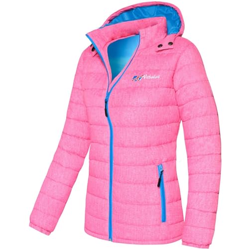 Nebulus Damen Jacke COLORS, warme Outdoorjacke, praktische & vielseitige Übergangs- & Winterjacke, pink - M/38 von Nebulus