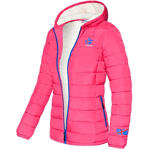 Nebulus Damen Jacke GLOWFUR, warme Outdoorjacke, praktische & vielseitige Übergangs- & Winterjacke, pink - S/36 von Nebulus