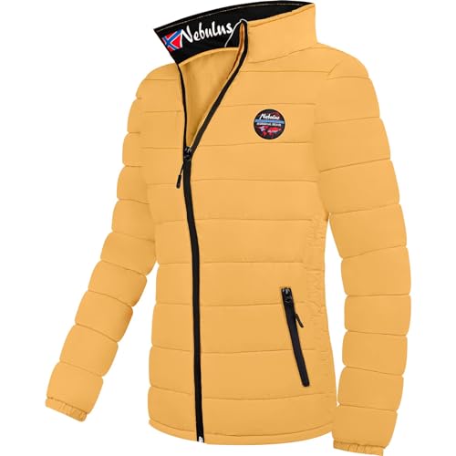 Nebulus Damen Jacke TAMMES, warme Outdoorjacke, praktische & vielseitige Übergangs- & Winterjacke, gelb - M/38 von Nebulus
