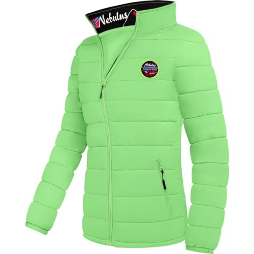 Nebulus Damen Jacke TAMMES, warme Outdoorjacke, praktische & vielseitige Übergangs- & Winterjacke, Lime Green - L/40 von Nebulus