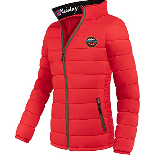 Nebulus Damen Jacke TAMMES, warme Outdoorjacke, praktische & vielseitige Übergangs- & Winterjacke, rot - M/38 von Nebulus