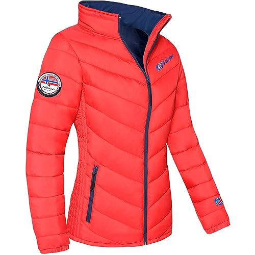 Nebulus Damen Jacke TANNO, warme Outdoorjacke, praktische & vielseitige Übergangs- & Winterjacke, rot - L/40 von Nebulus