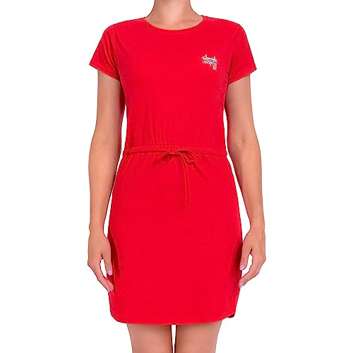 Nebulus Damen Kleid Delia, tailliertes Kleid, knielanges Kleid, rot - M/38 von Nebulus