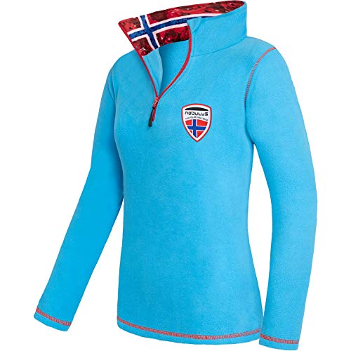 Nebulus Damen Pullover NARDY, Warmer Fleecepullover, Pulli aus Fleece mit Half Zip Reißverschluss, Malibu - XXL/44 von Nebulus