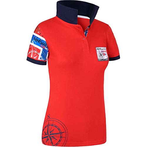 Nebulus Damen Poloshirt ARENDAL, Shirt, Sweatshirt, Polo, rot - L/40 von Nebulus