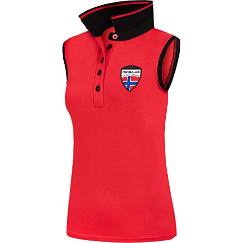 Nebulus Damen Poloshirt Coco, Shirt, Sweatshirt, Polo, rot - L von Nebulus