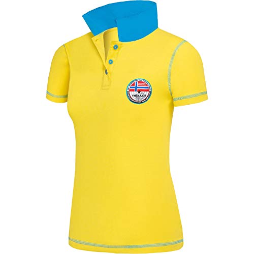 Nebulus Damen Poloshirt Entertain, Shirt, Sweatshirt, Polo, gelb - L/40 von Nebulus