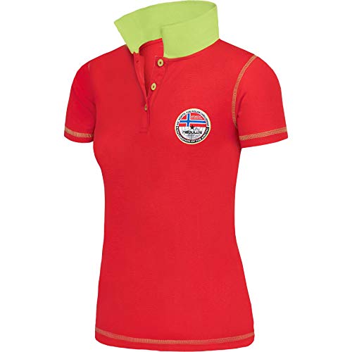 Nebulus Damen Poloshirt Entertain, Shirt, Sweatshirt, Polo, rot - L/40 von Nebulus