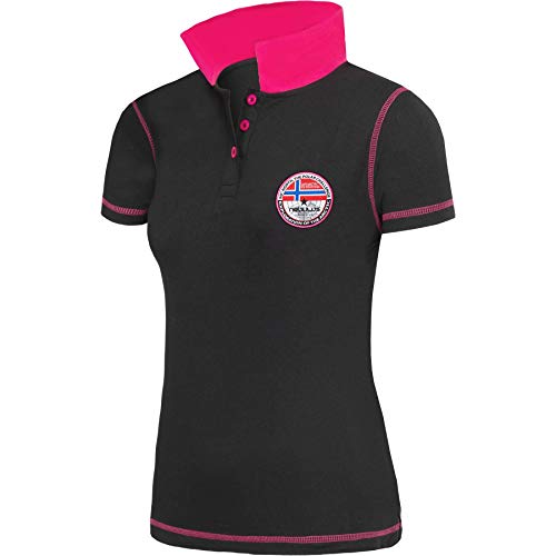 Nebulus Damen Poloshirt Entertain, Shirt, Sweatshirt, Polo, schwarz - S/36 von Nebulus