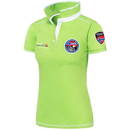 Nebulus Damen Poloshirt Forward, Shirt, Sweatshirt, Polo, Limegreen - M/38 von Nebulus