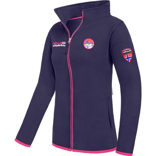 Nebulus Damen Sweatjacke NORY, Übergangsjacke, vielseitig (DE/NL/SE/PL, Alphanumerisch, S, Regular, Regular, navy-rosa) von Nebulus