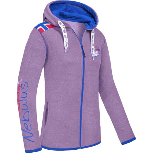 Nebulus Damen Sweatjacke TURIOL, Jacke, praktische Kapuzenjacke (DE/NL/SE/PL, Alphanumerisch, M, Regular, Regular, purple-kobalt) von Nebulus