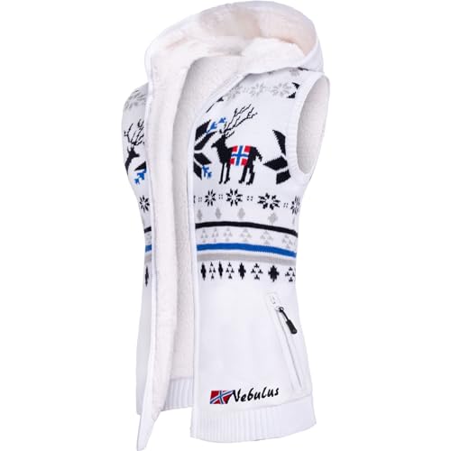 Nebulus Damen Weste NORVEST - B-Ware, warme Weste, mit Kunstfell, Offwhite - XL/42 von Nebulus