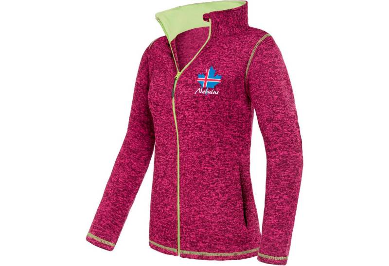 Nebulus Fleecejacke CHIOS, P5184 - Damen, fuchsia-lime, M/38 von Nebulus