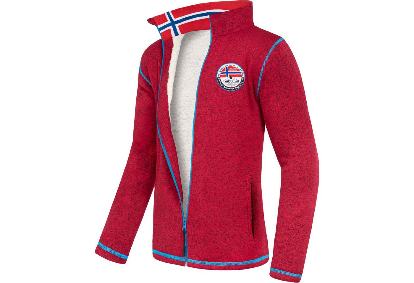 Nebulus Fleecejacke FALLOU, P5500 - Herren, rot, L von Nebulus