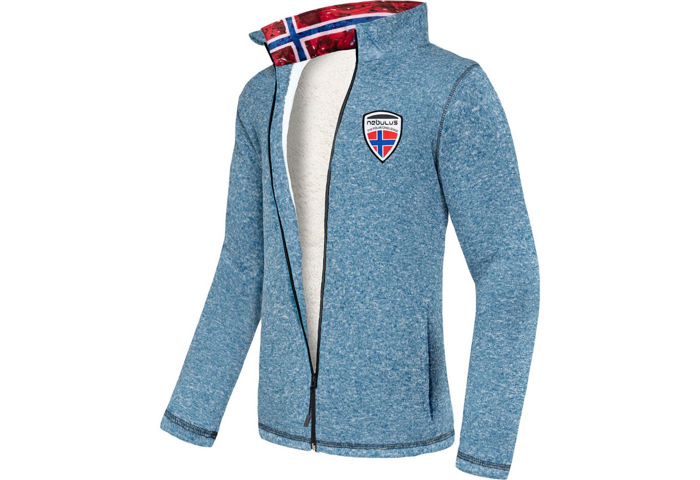 Nebulus Fleecejacke LAGONDA, P5513 - Herren, blau meliert, M von Nebulus