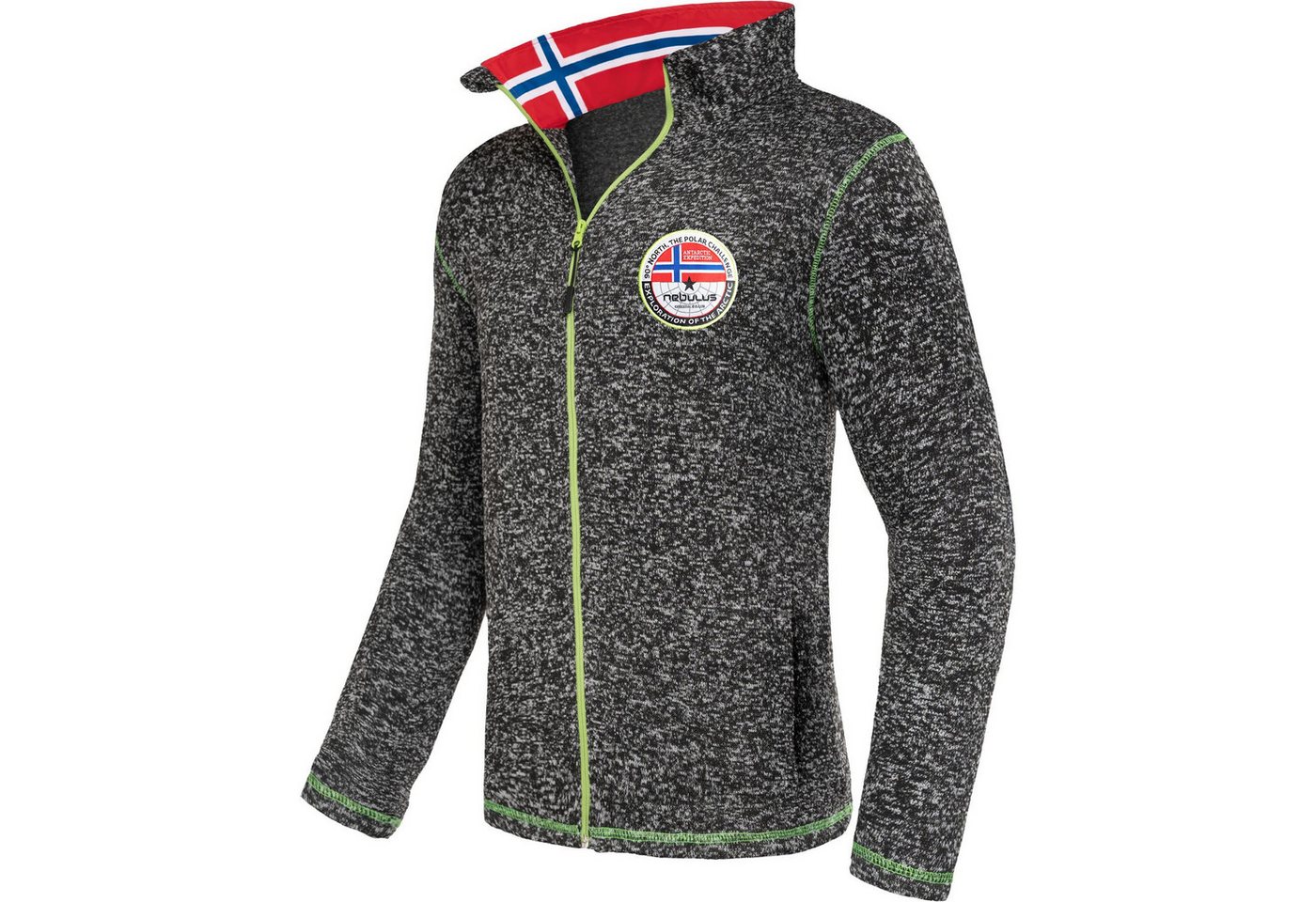 Nebulus Fleecejacke LUZON, P5165 - Herren, schwarz, L von Nebulus