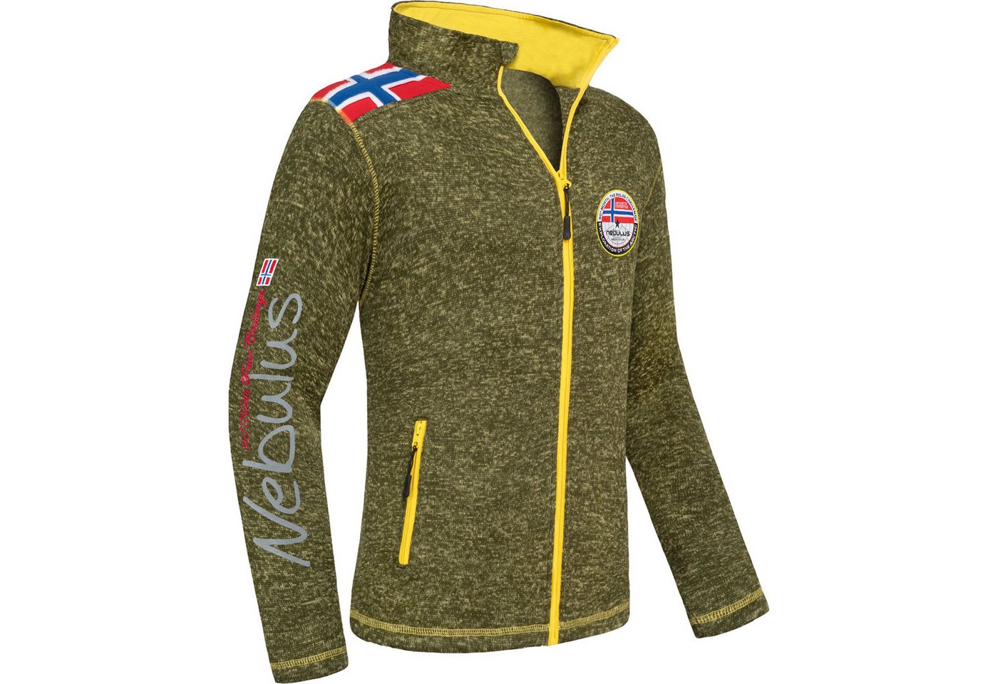 Nebulus Fleecejacke NORKY, P4941 - Herren, grün meliert, M von Nebulus