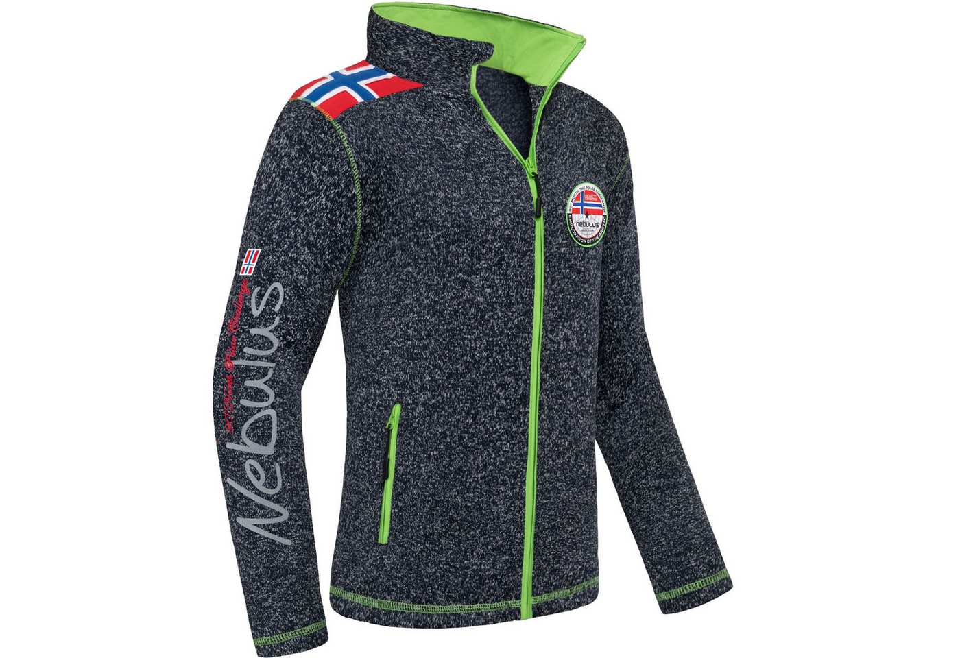 Nebulus Fleecejacke NORKY, P4942 - Herren, navy meliert, 3XL von Nebulus