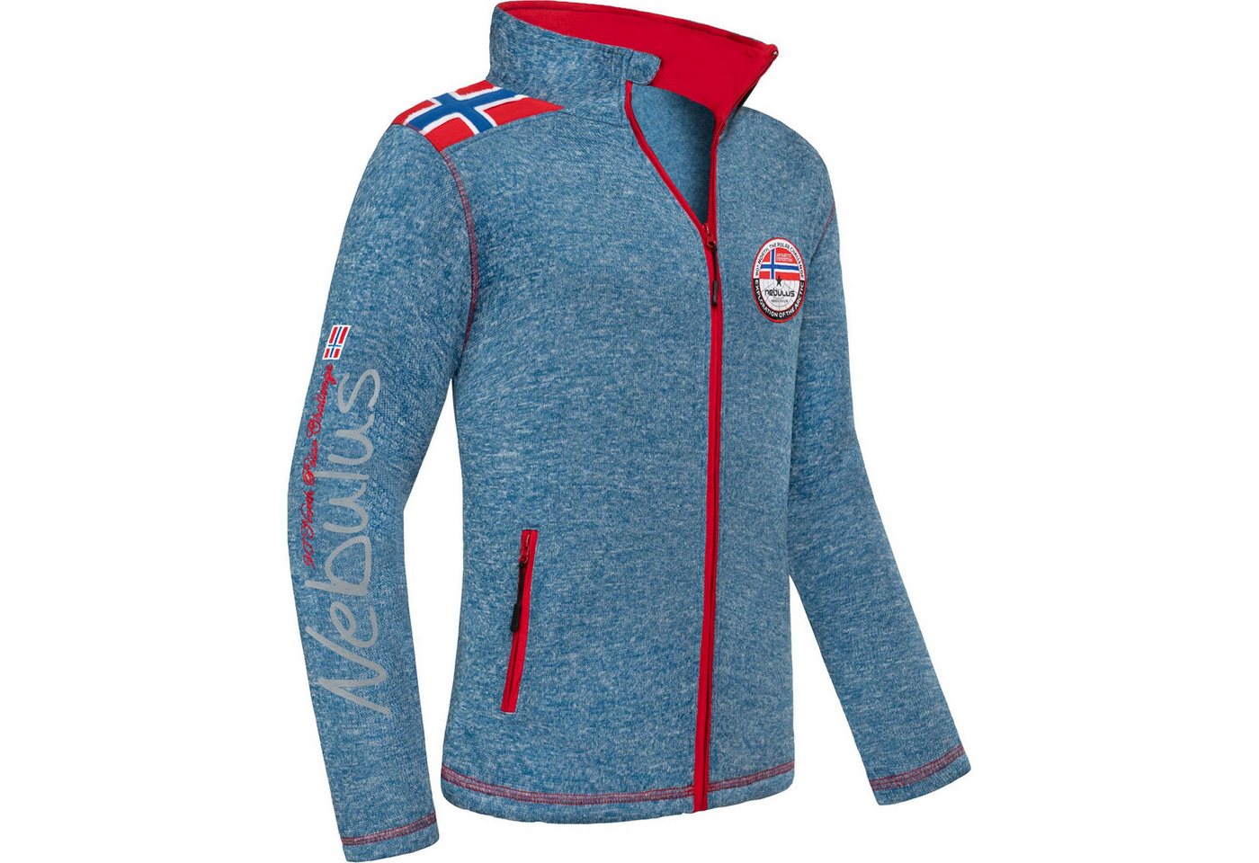 Nebulus Fleecejacke NORKY, P4943 - Herren, blau meliert, 3XL von Nebulus