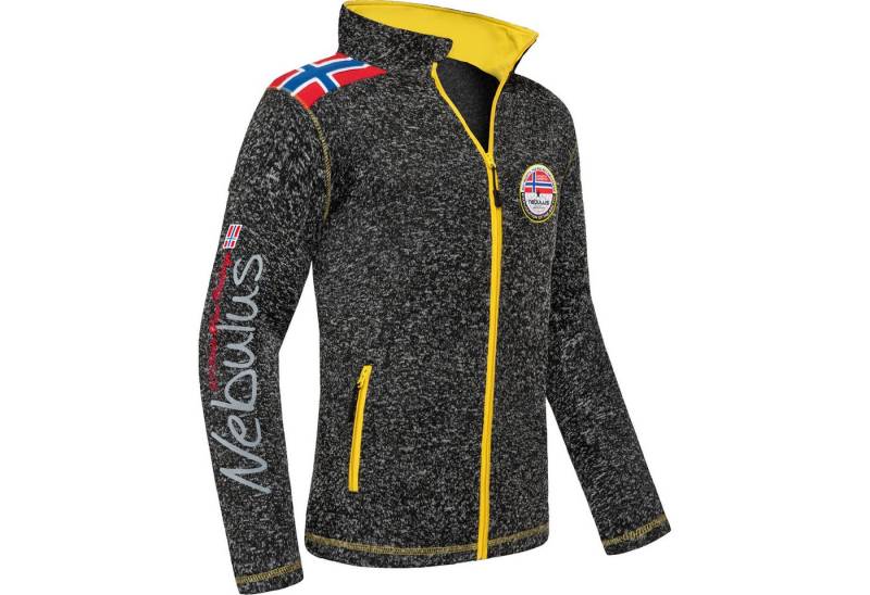 Nebulus Fleecejacke NORKY, P4944 - Herren, schwarz melier, S von Nebulus