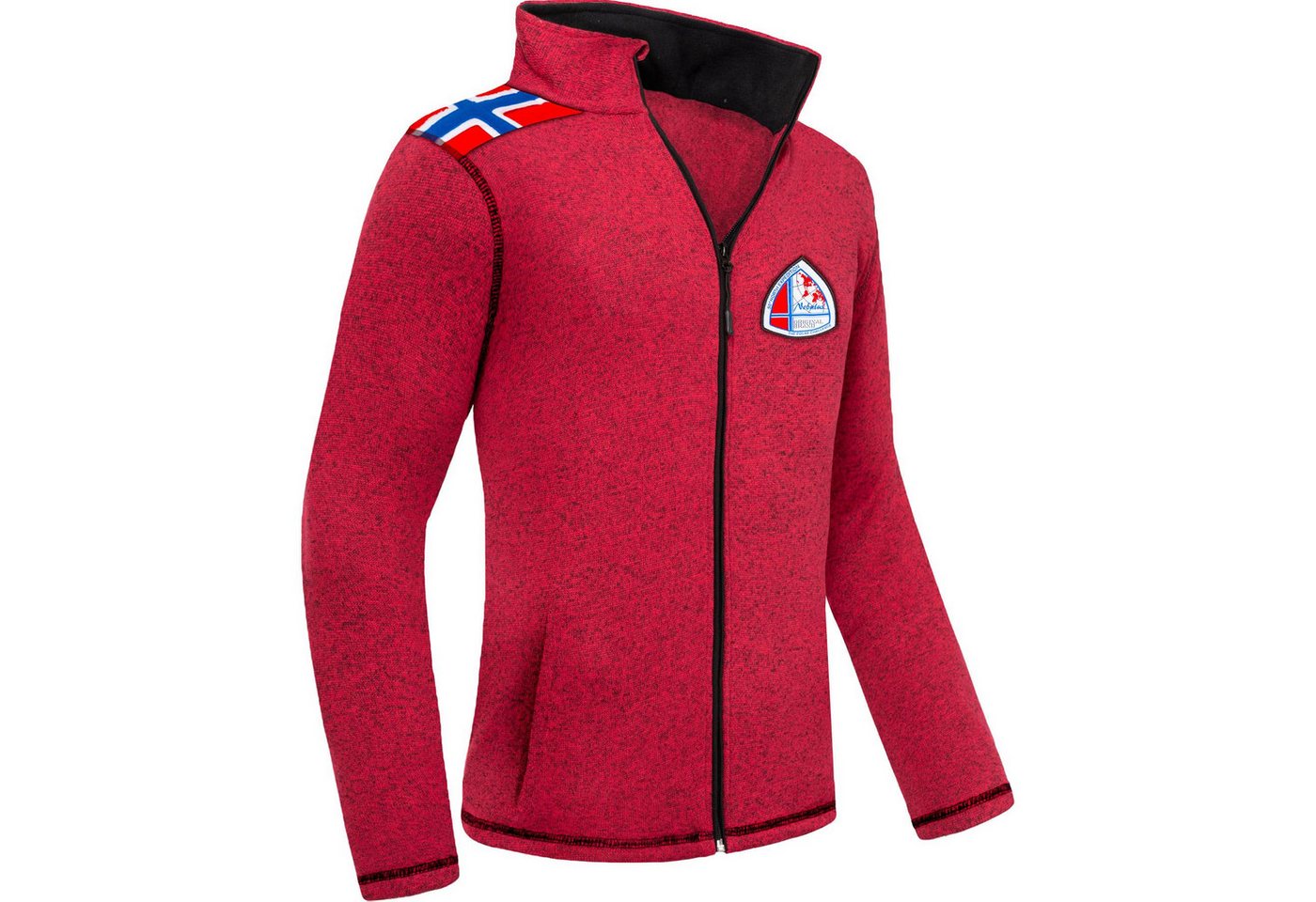 Nebulus Fleecejacke NORSKY, P4952 - Herren, rot meliert, S von Nebulus