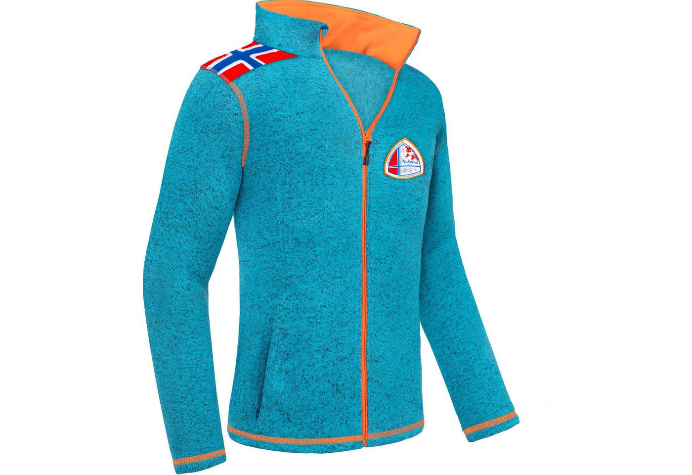 Nebulus Fleecejacke NORSKY, P5125 - Herren, türkis meliert, XL von Nebulus