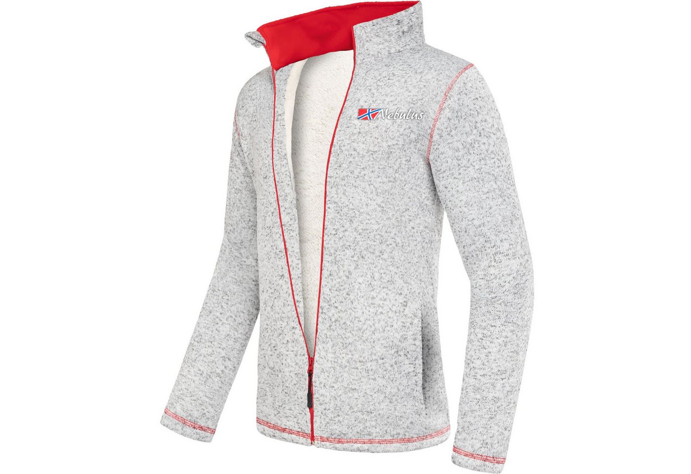 Nebulus Fleecejacke ONEGA, P5522 - Herren, hellgrau, XL von Nebulus
