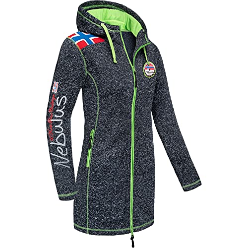 Nebulus Fleecemantel NORSKINI Damen (Model: P5940 - Damen, navy meliert; Größe: L/40) von Nebulus