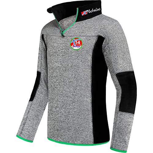 Nebulus Herren PAAVO, Fleecepulli, Reißverschluss, Pullover, dunkelgrau - L von Nebulus