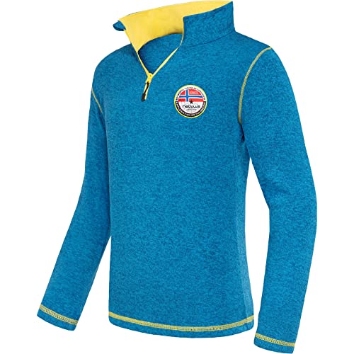 Nebulus Herren Pullover Jimi, Warmer Fleecepullover, Pulli aus Fleece mit Half Zip Reißverschluss, Malibu-gelb - 3XL von Nebulus