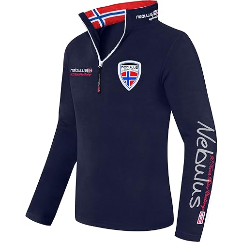 Nebulus Fleecepullover SKANDINAVIA T060 (Modell: Q1001 - Herren, Navy; Größe: L) FBA von Nebulus
