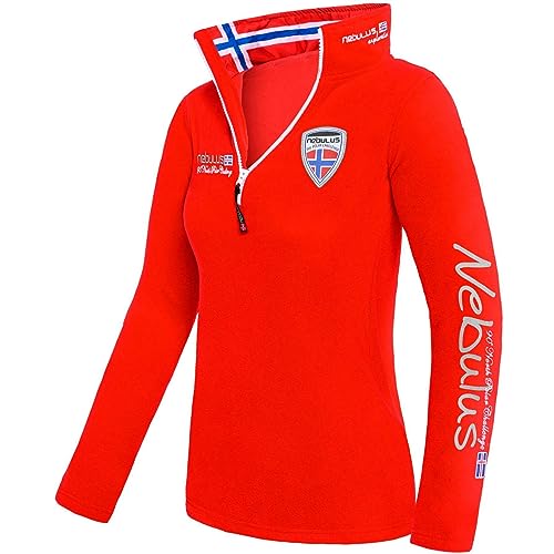 Nebulus Fleecepullover SKANDINAVIA T060 (Modell: Q1004 - Damen, rot; Größe: L (40)) FBA von Nebulus