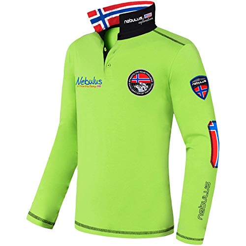 Nebulus Herren Poloshirt BENTY, Polo Kurzarm, Shirt, Lime - L von Nebulus